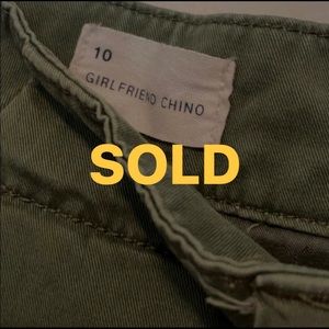 GAP Green Girlfriend Chino